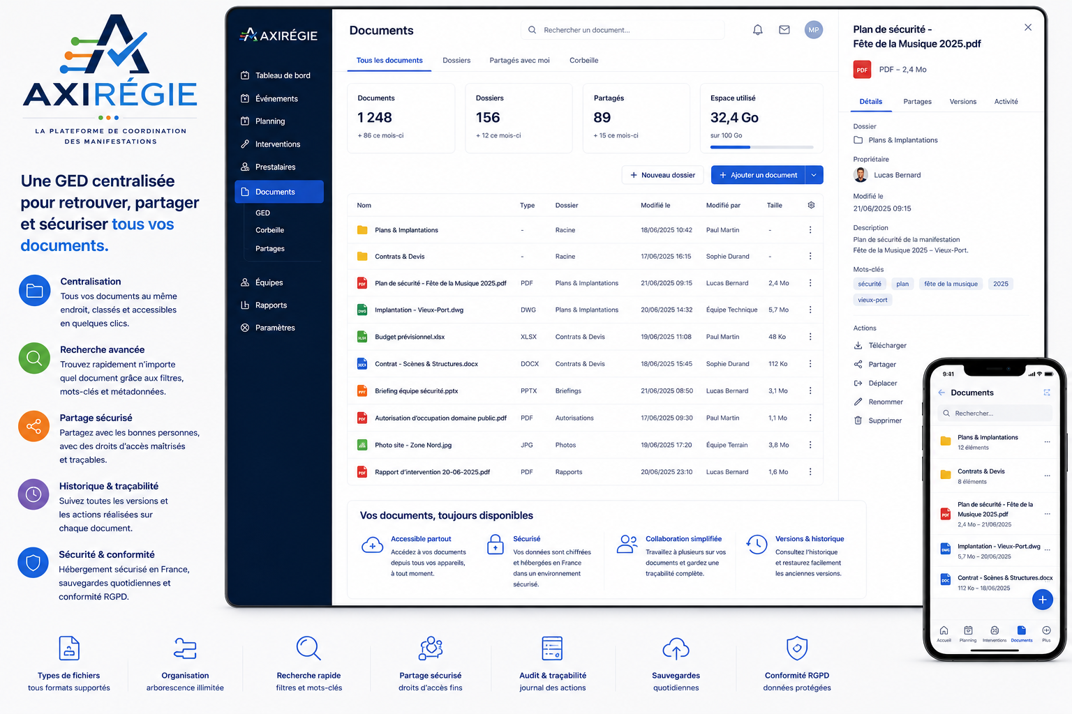 Gestion électronique des documents AxiRégie